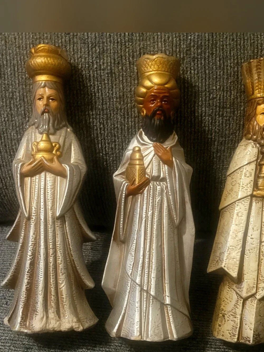 Vintage 3 Wisemen Candle Holders